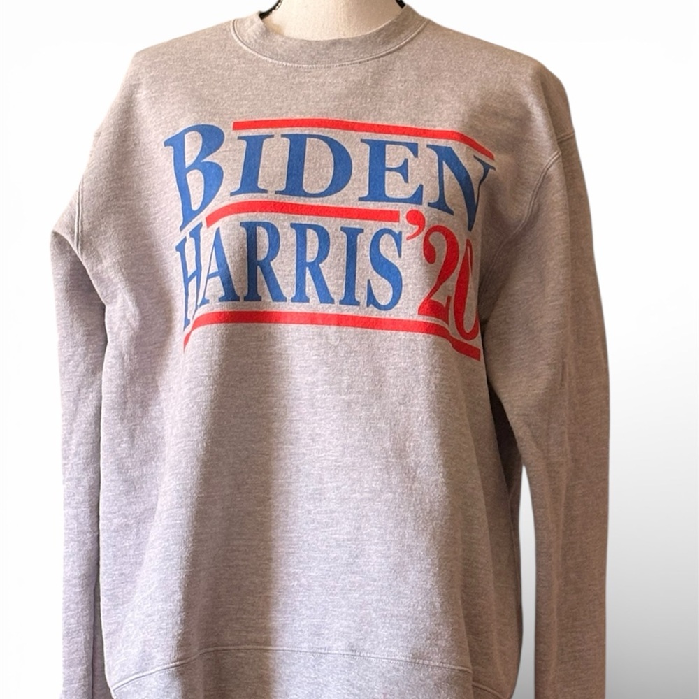 Gray Biden Harris '20 Unisex Sweatshirt, Size Large